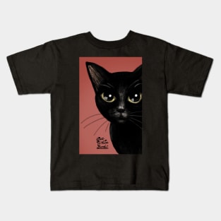 Black in red Kids T-Shirt